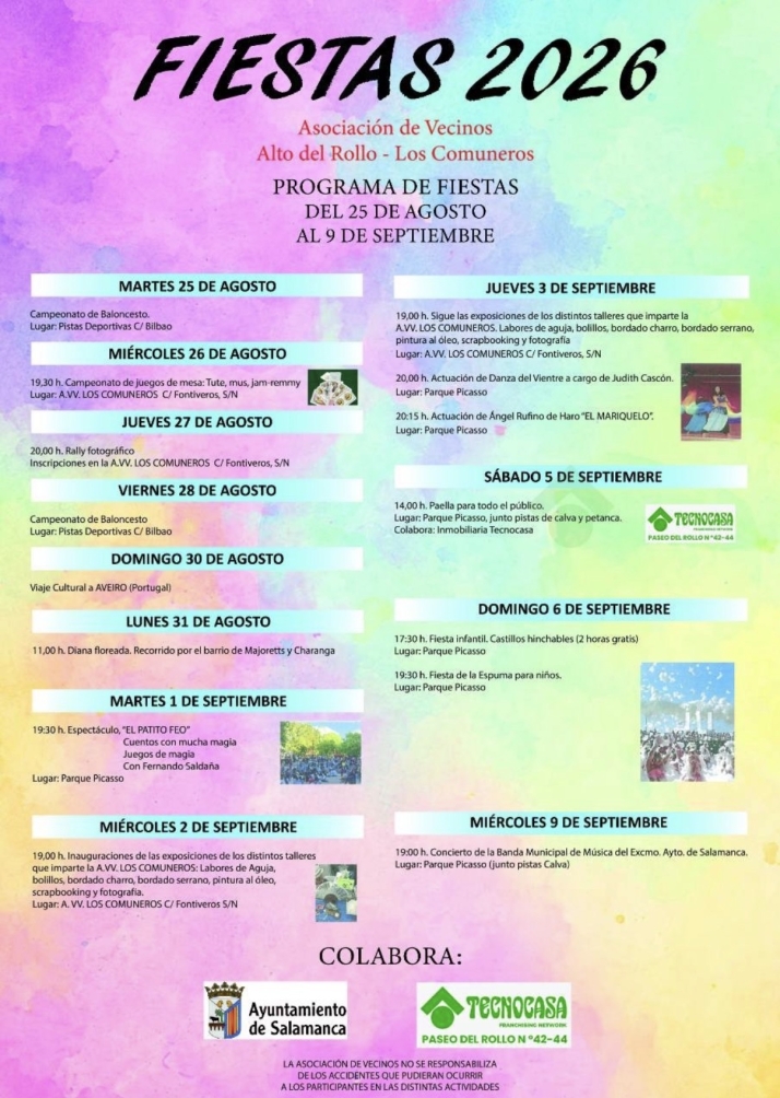 Deporte, música y un viaje cultural protagonizan las fiestas del barrio de Comuneros | Imagen 1