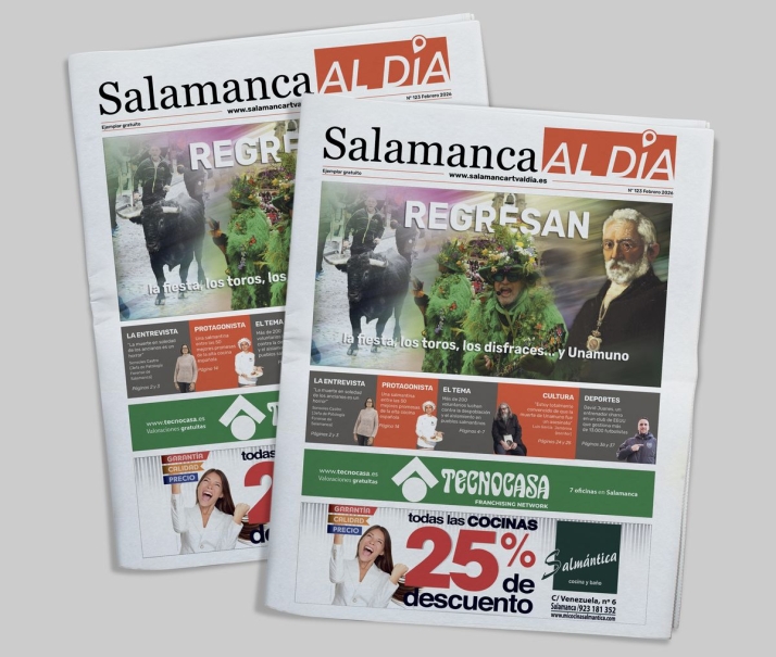 Vuelve el peri&oacute;dico de papel gratuito SALAMANCA AL D&Iacute;A, consigue tu ejemplar de febrero | Imagen 1