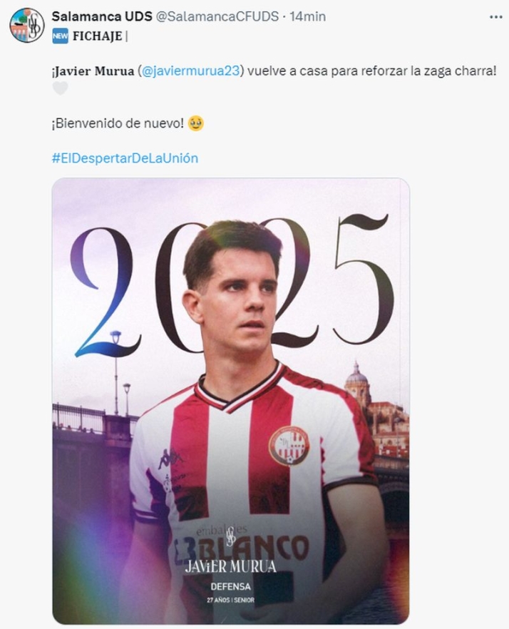 Javier Murua regresa al Salamanca UDS | Imagen 1