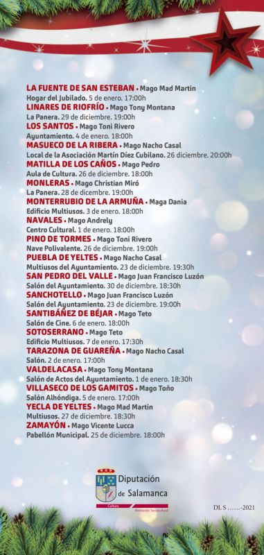 M&aacute;s de 30 municipios salmantinos disfrutar&aacute;n las 'Noches M&aacute;gicas de Navidad' | Imagen 2