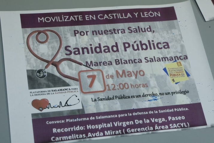 La Marea Blanca vuelve a las calles de Salamanca para pedir mejoras de la atenci&oacute;n primaria y hospitalaria | Imagen 1