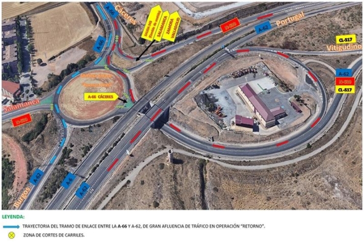 Cortes, desv&iacute;os y obras paralizadas: as&iacute; es el dispositivo de la DGT en las carreteras salmantinas | Imagen 2