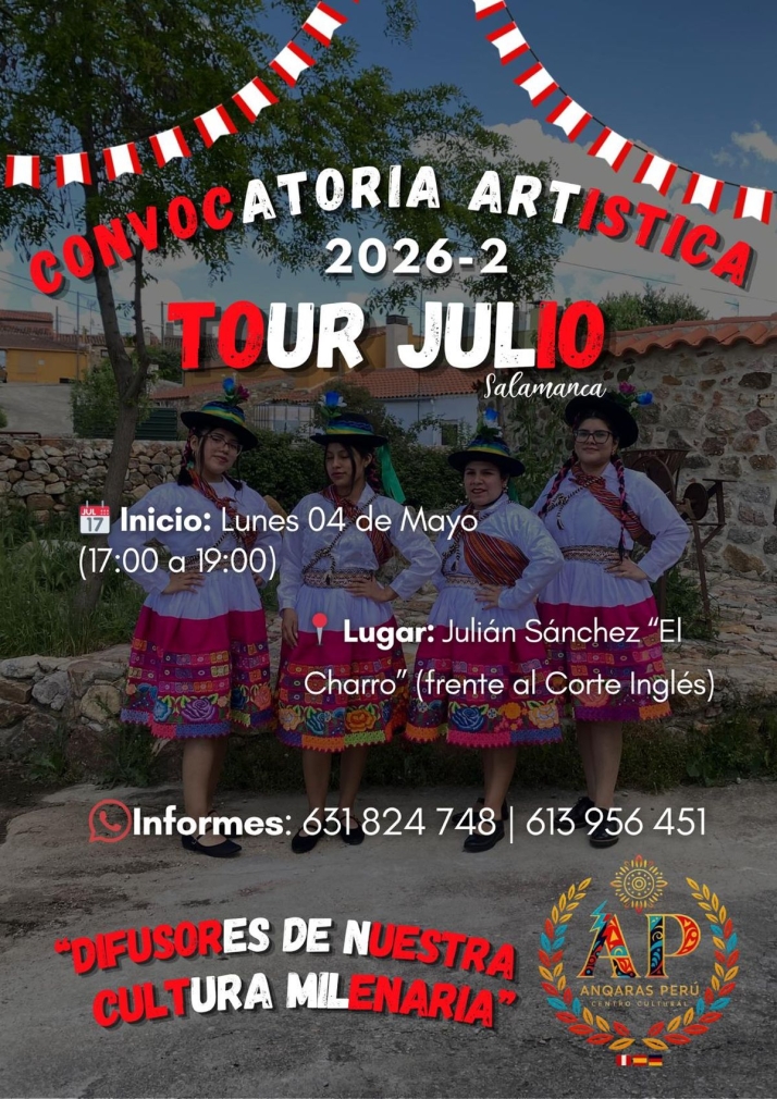 Buscan bailarines de folclore peruano en Salamanca para una gira | Imagen 1