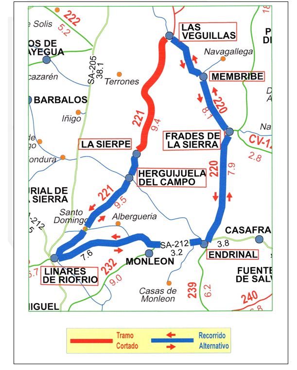 Corte de la carretera DSA-221 entre Las Veguillas y La Sierpe desde este jueves | Imagen 1