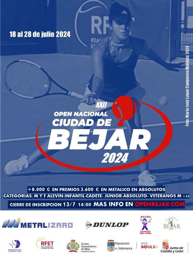 El XXII Open Ciudad de B&eacute;jar abre inscripciones | Imagen 1