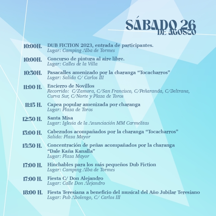 Ya est&aacute; aqu&iacute; el programa de las Fiestas de la Transverberaci&oacute;n de Santa Teresa | Imagen 5