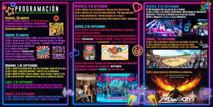 Cuenta atr&aacute;s para las fiestas de B&eacute;jar: este es el programa completo | Imagen 2