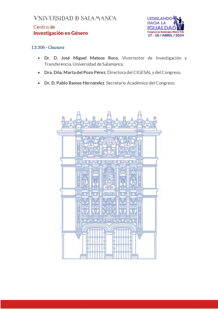 'Legislando hacia la igualdad', un congreso homenaje a Mar&iacute;a Telo en Salamanca | Imagen 6