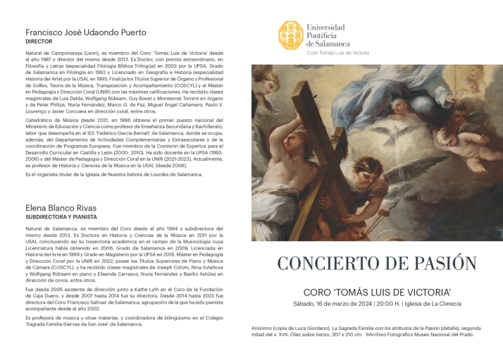 Tradicional Concierto de Pasión, este sábado en La Clerecía | Imagen 1