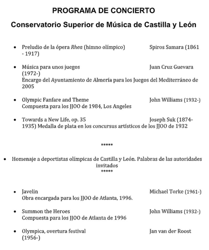 'Summon the h&eacute;roes': Salamanca rinde tributo a los deportistas ol&iacute;mpicos con un concierto especial | Imagen 1