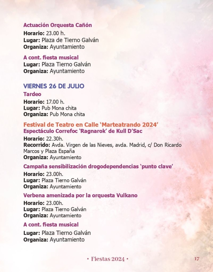 Aqu&iacute; tienes el programa de las Fiestas de Santa Marta | Imagen 11