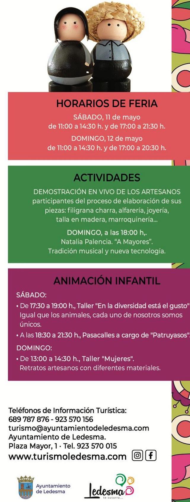 Feria Artesana y Alimentaria, junto a Jornadas Gastron&oacute;micas, a 35 minutos de Salamanca | Imagen 1