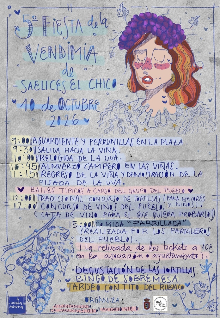 Saelices el Chico vendimiará sus vides el próximo 10 de octubre enmarcado en una gran fiesta popular | Imagen 1