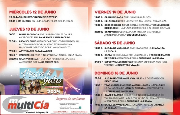 Mart&iacute;n de Yeltes festejar&aacute; San Antonio de mi&eacute;rcoles a domingo | Imagen 1