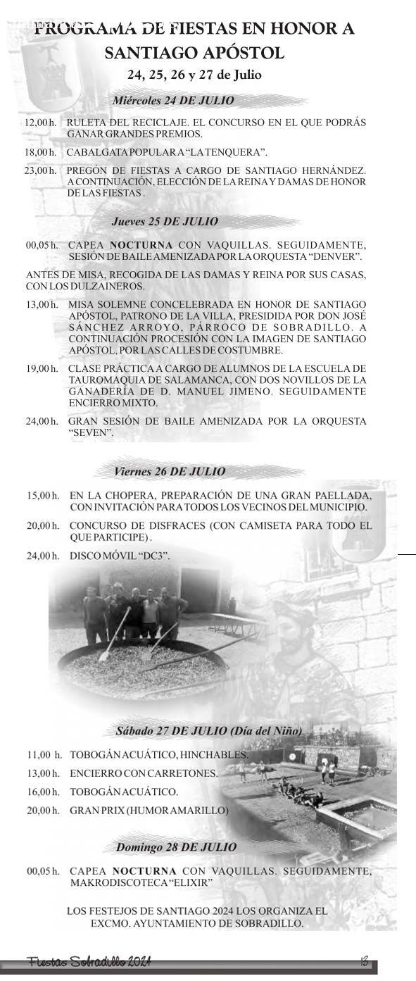 Sobradillo comienza sus fiestas de Santiago con un emotivo preg&oacute;n del creativo Santiago Hern&aacute;ndez   | Imagen 1