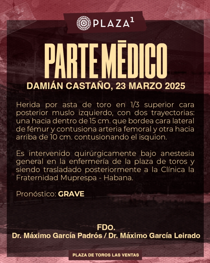 Dami&aacute;n Casta&ntilde;o paga con sangre su entrega en Las Ventas&nbsp; | Imagen 1