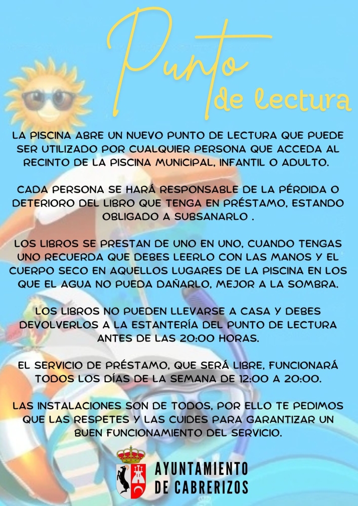 Cabrerizos estrena un punto de lectura en la piscina municipal para el verano | Imagen 1
