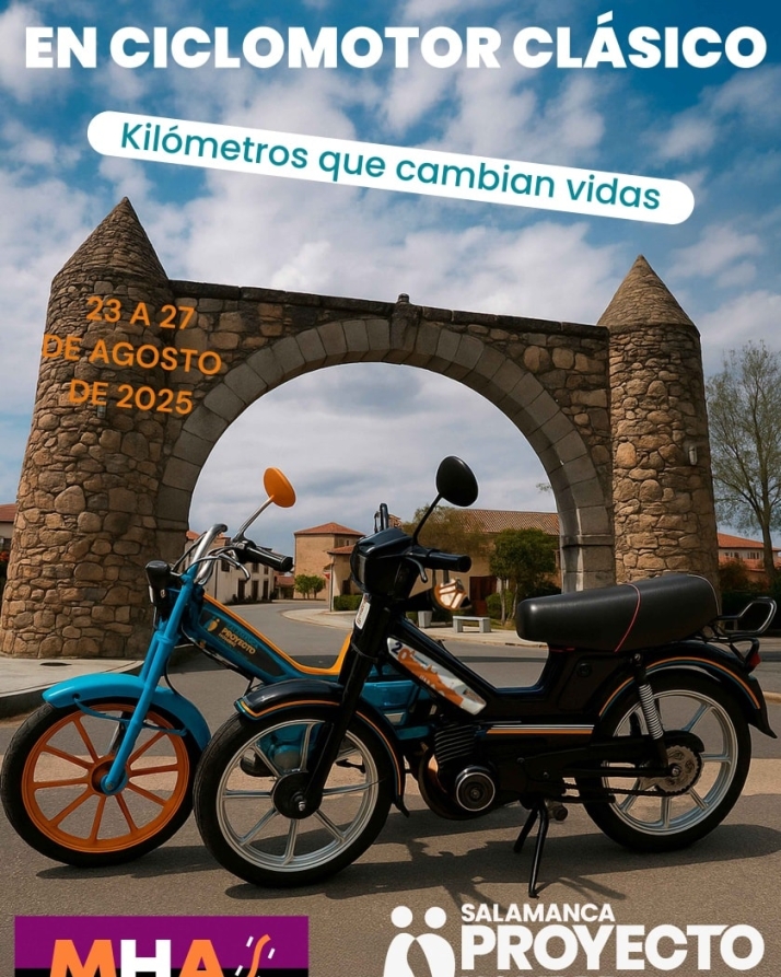 En ciclomotor contra la despoblaci&oacute;n: el original Raid Solidario de Proyecto Hombre vuelve a las carreteras | Imagen 1