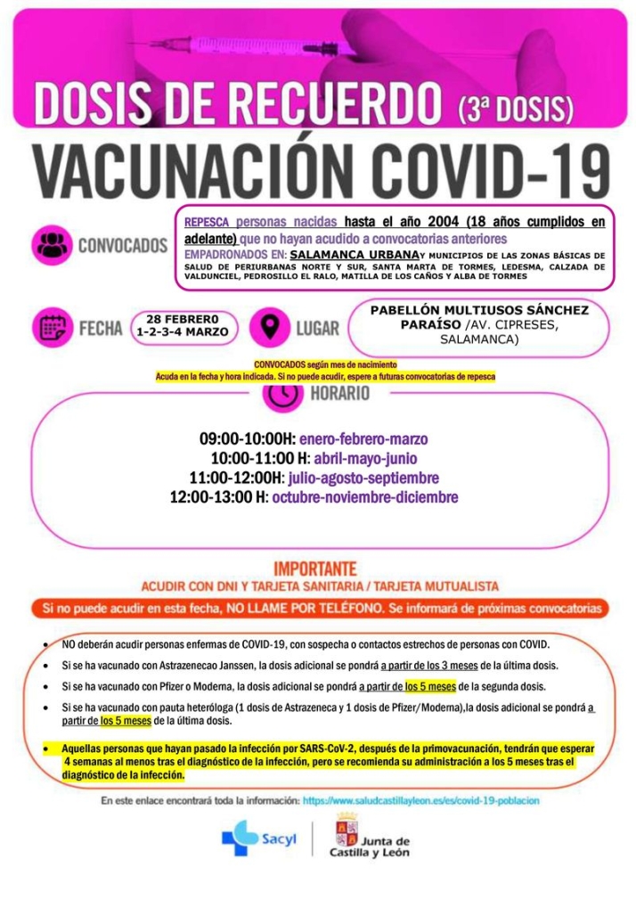 Siguen las repescas en el Multiusos, donde llegan las segundas dosis para nacidos en 2012, 2013 y 2014 | Imagen 1