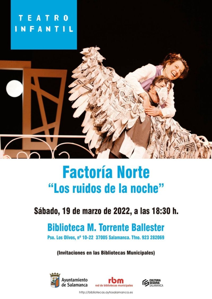 'Los ruidos de la noche', propuesta de teatro infantil que llega a la Biblioteca Torrente Ballester | Imagen 1