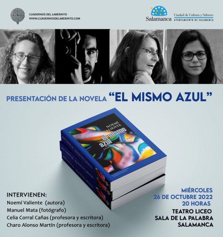 Noem&iacute; Valiente presenta su novela &ldquo;El mismo azul&rdquo; en la Sala de la Palabra del Teatro Liceo | Imagen 1