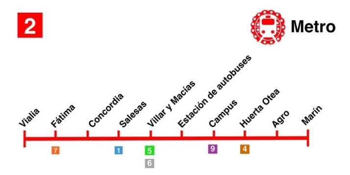 De W&uuml;rzburg a Col&oacute;n o de Sancti-Spiritus al Cementerio, te explicamos cada l&iacute;nea del Metro de Salamanca | Imagen 4