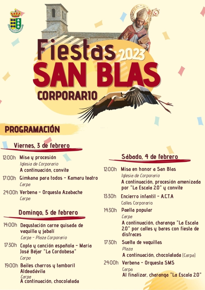 Degustaciones, vaquillas y mucha m&uacute;sica para honrar a San Blas en Corporario | Imagen 1