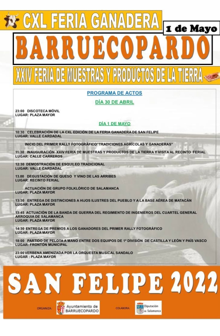 La Feria de San Felipe regresa el 1 de mayo a Barruecopardo con un completo programa de actos | Imagen 1