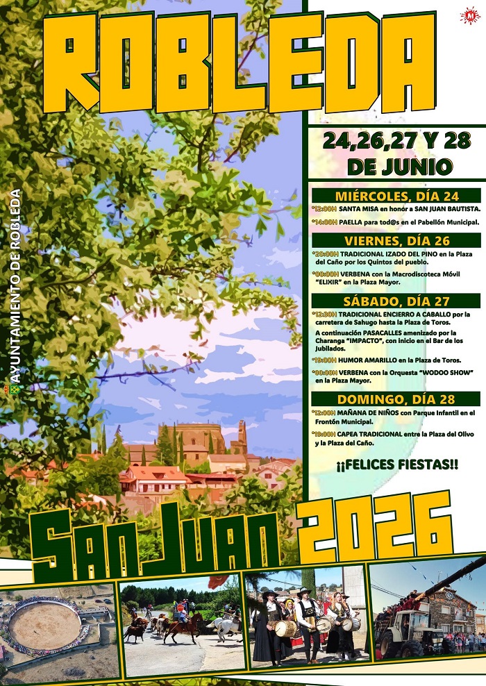 Encierros a caballo y el izado del pino centran las fiestas de San Juan en Robleda | Imagen 1
