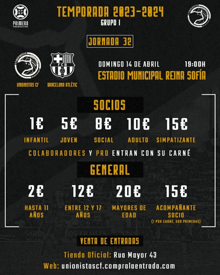 La afici&oacute;n de Unionistas responde al 'D&iacute;a de Ayuda al club' contra el filial del Barcelona | Imagen 1