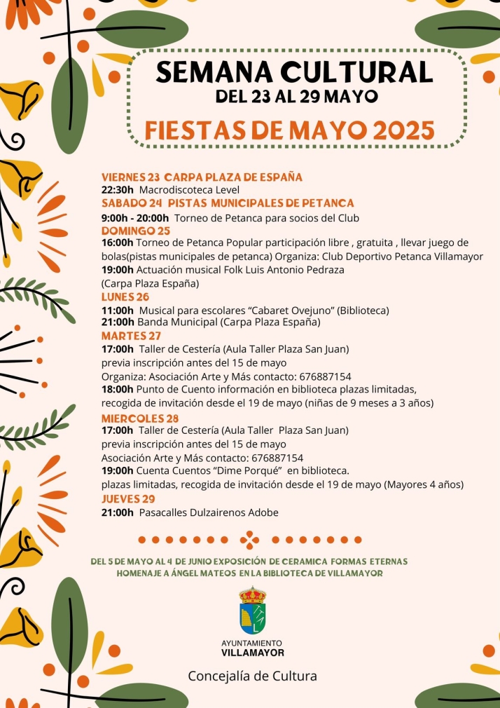 Villamayor se engalana para sus fiestas: un completo programa cultural y l&uacute;dico del 23 de mayo al 2 de junio | Imagen 5