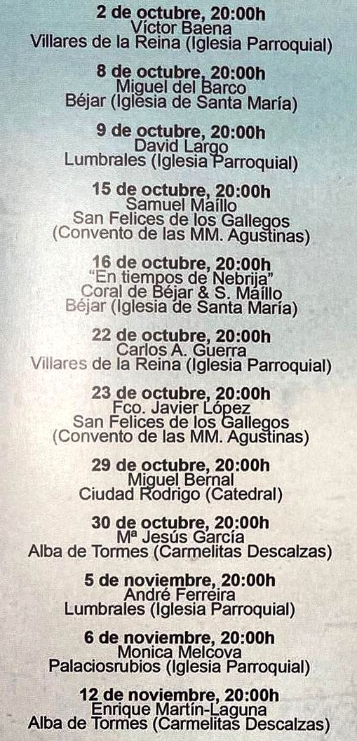 Siete &oacute;rganos hist&oacute;ricos salmantinos volver&aacute;n a funcionar en manos de destacados m&uacute;sicos | Imagen 1