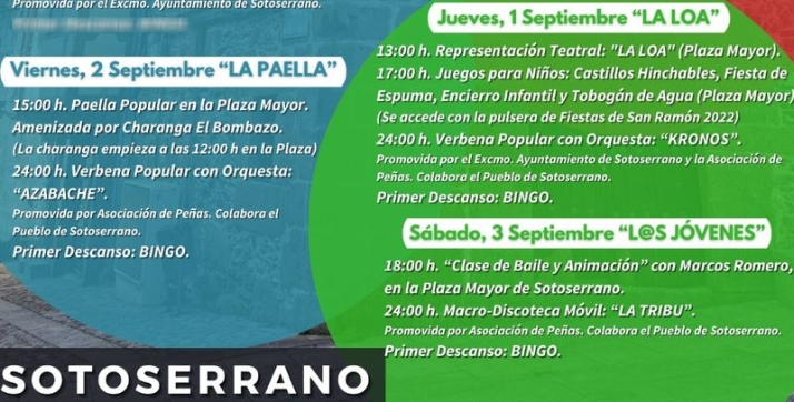 Teatro, m&uacute;sica en directo y juegos infantiles para rematar el verano en Sotoserrano | Imagen 1