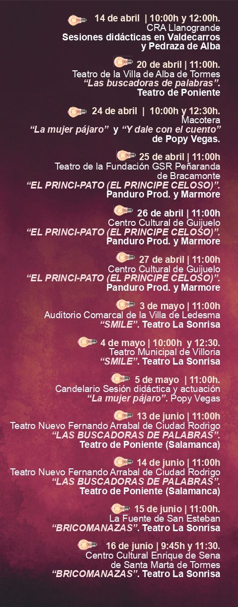 M&aacute;s de 2.000 escolares salmantinos disfrutar&aacute;n del festival de teatro 'Provincia a escena' | Imagen 1