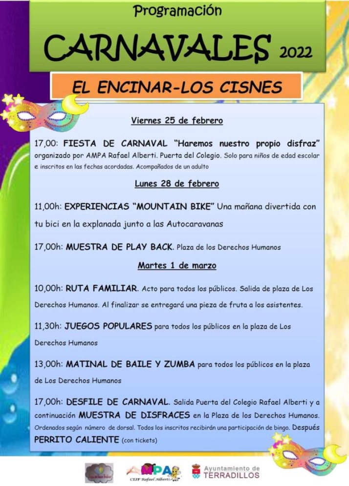 Ruta familiar, juegos familiares y desfile de disfraces para disfrutar el Carnaval en Terradillos | Imagen 1