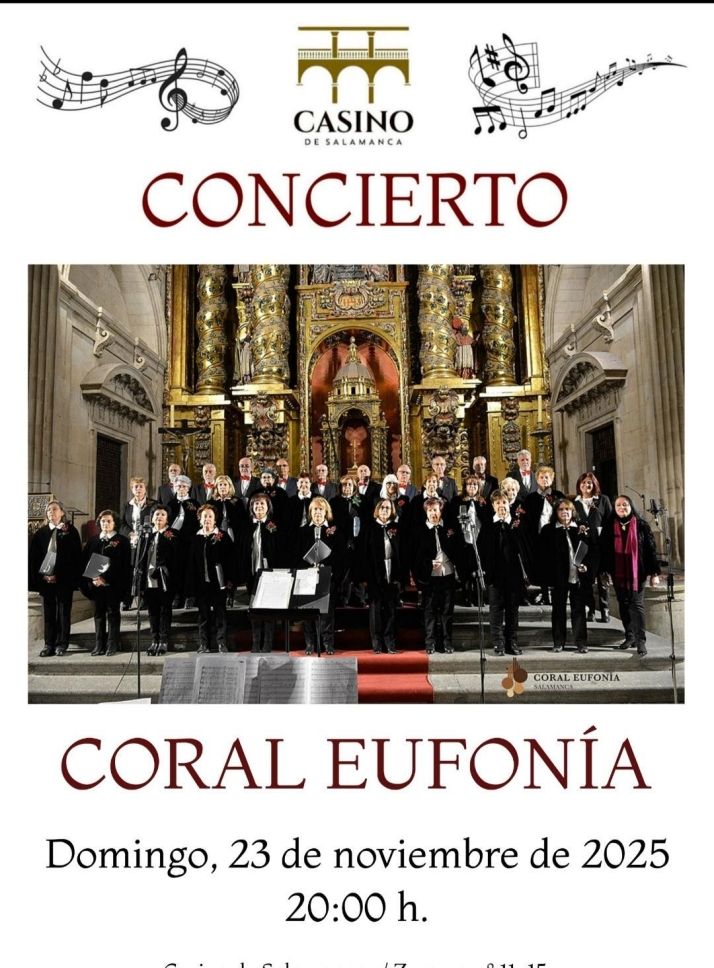 Un viaje musical del barroco peruano a la jota salmantina en el pr&oacute;ximo concierto gratuito de la Coral Eufon&iacute;a | Imagen 1