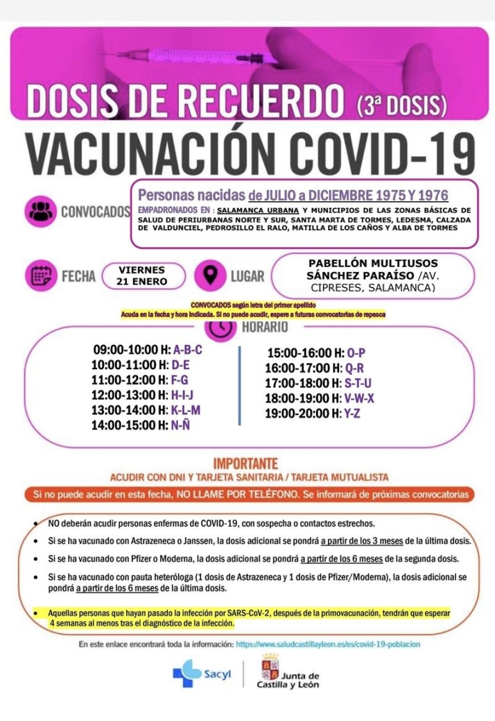 Turnos de la tercera dosis para los nacidos entre 1974 y 1976 | Imagen 2