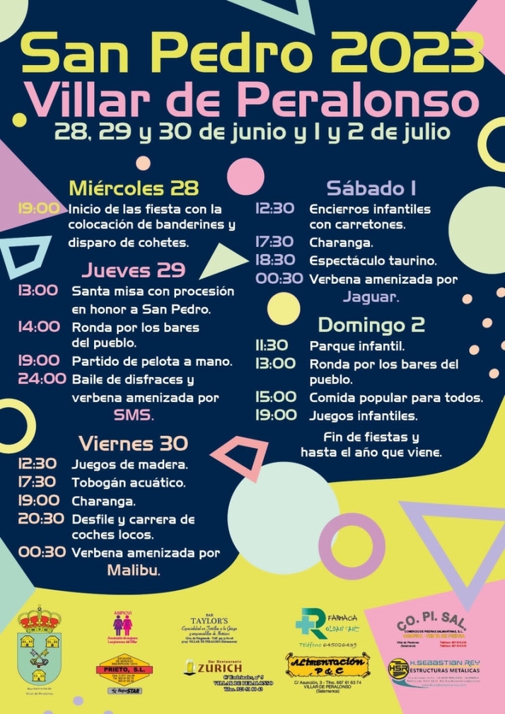 Actos religiosos, festejos taurinos, coches locos y verbenas centran las fiestas de Villar de Peralonso | Imagen 1