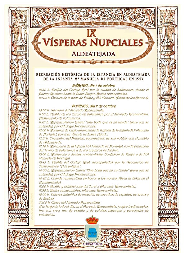 Aldeatejada se prepara para una nueva edici&oacute;n de sus espectaculares V&iacute;speras Nupciales  | Imagen 1