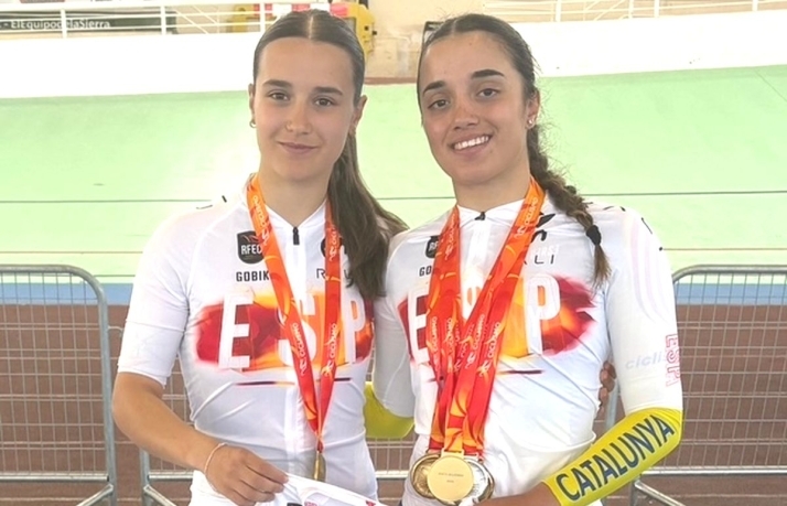 Vega Iglesias y Adriana Vargas, campeonas de España en pista