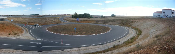 El segundo trazado partiria de aqui, en el cruce que enlaza Santa Marta con la autov&iacute;a A-50