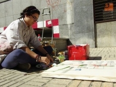 Foto 4 - El Concurso de Pintura al Aire Libre del barrio del Oeste revitaliza la plaza de Carmelitas