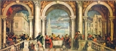 Banquete en Casa de Leví. Galleria della Academia, Venecia. 