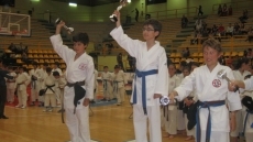 Alberto Domínguez, en la segunda posición del podio