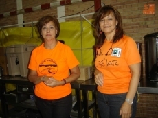 Puesto de avituallamiento en el Pabellón Sierra de Francia / FOTO: Ana Vicente