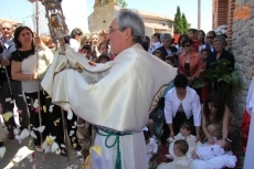 Foto 4 - El Santísimo recorre las calles entre aromas a tomillo y rosas