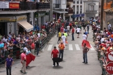 Foto 3 - Las peñas animan el primer encierro con novillos de Martín Cillero