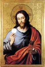 Salvador Eucartistico. Juan de Juanes. 1557-1560