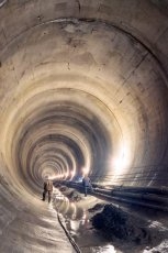 Tunel de 14 km que comunica Almendra y la central de Villarino