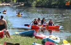 Foto 5 - Un descenso de disfraces con un perro como acompañante